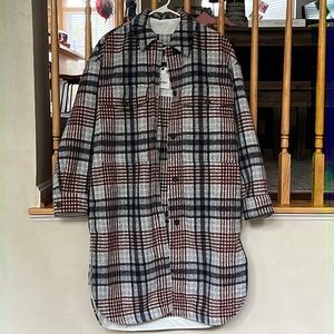 Zara oversized plaid Shacket